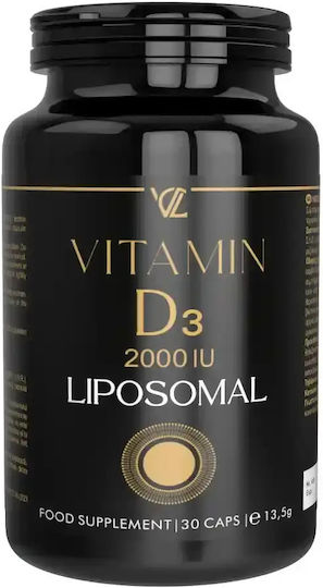 Vita Code Lab Vitamina D3 Liposomală pentru Susținerea Imunității și Sănătatea Oaselor 2000 UI 30 capsule pe bază de plante