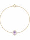 Jooliete Women's Rosette Bracelet Gold Plated Silver with Zircon BS1970MB