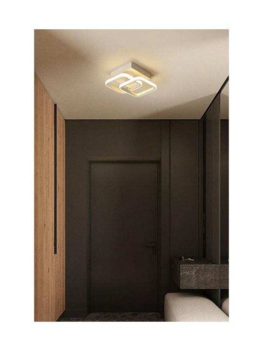 SteweHome Deckenleuchte montieren 33cm Weiß mit integrierter LED