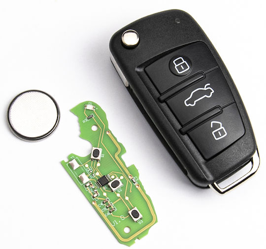 Дистанционно Ключ За Кола Електронен Audi A3 TT 3 Бутона 8p0837220d