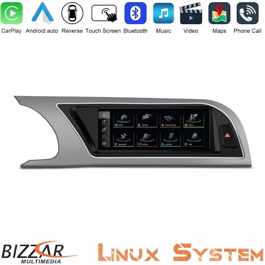 Bizzar Автомобилна Аудио Система за Audi A5 2008-2015 (Bluetooth/USB/AUX/Вграден Wi-Fi/GPS/Apple CarPlay/Android Auto)