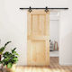 Vidaxl Sliding Door Natural Black 85 x 210 cm