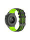 Curea Silicon Rugged Grid OnePlus Watch 2R 47mm/OnePlus Watch 2 47mm Negru Lime