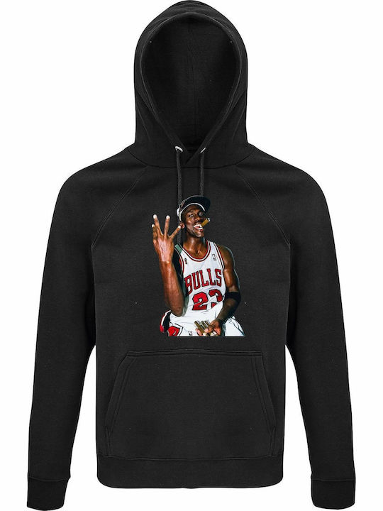Hoodie Organic Unisex " Michael Jordan Cigar Po...