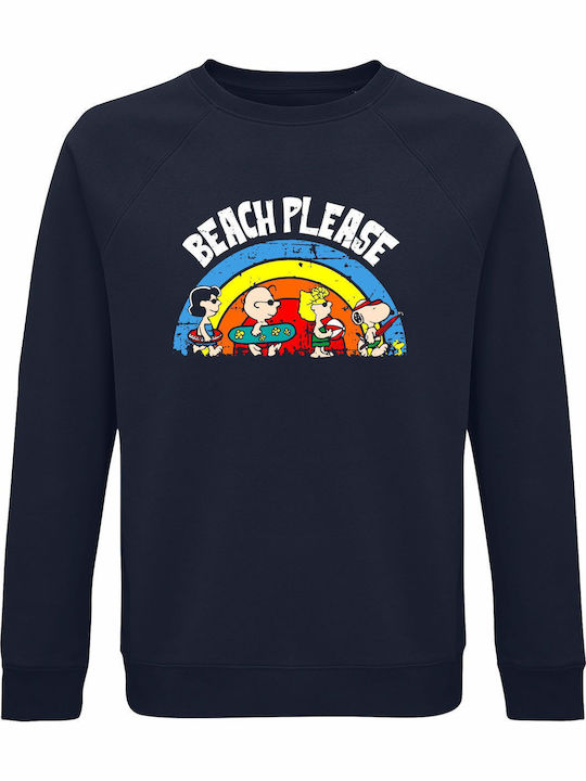 Sweatshirt Organic Unisex " Peanuts Snoopy Beac...
