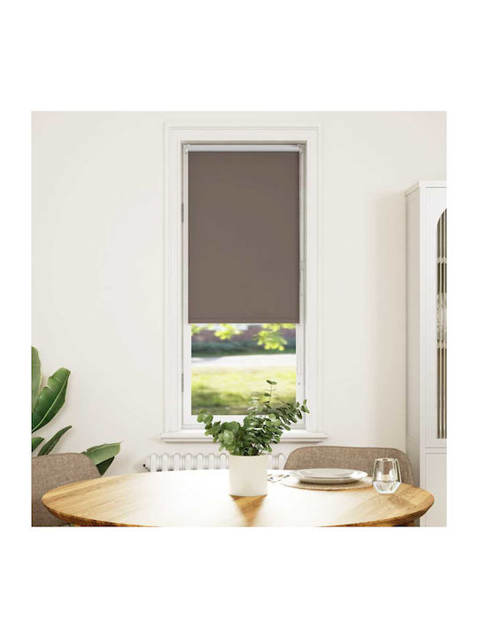 vidaXL Roller Blinds Total Blackout Brown W55xH175cm 4011015