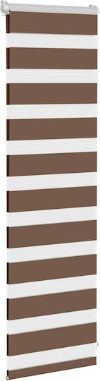 vidaXL Roller Blinds Partial Blackout Brown W40xH100cm 4014301