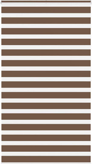 vidaXL Roller Blinds Partial Blackout Brown W120xH200cm 4014369