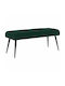 Bancă De Bucătărie Catifelată Verde Închis 110x40x46cm
