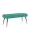 Velvet Turquoise Dining Bench 110x40x46cm