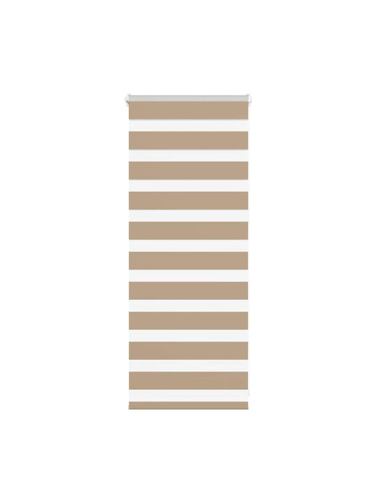 vidaXL Partial Blackout Roller Blinds Brown W65xH100cm 4014514