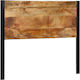 vidaXL Wooden Bed Headboard Beige 120x100cm