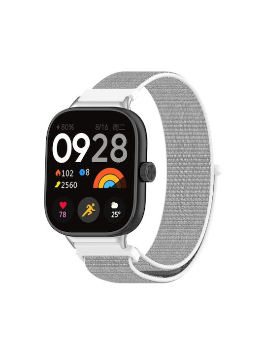 Nylon Strap Self Adhesive Closure Redmi Watch 6 White