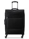 Delsey Large Travel Suitcase Black Height 70cm