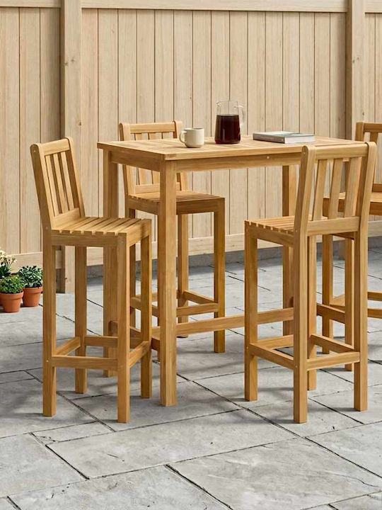 vidaXL Outdoor Bar Set Space 5 Pieces Unfinished