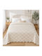 Kotonia Home Κουβερλί Ημίδιπλο Microfiber Cream 180x230cm