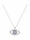 Jooliete Halskette Auge aus Silber mit Zirkon