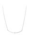 Savvas Design Necklace From 14K White Gold With Zircon