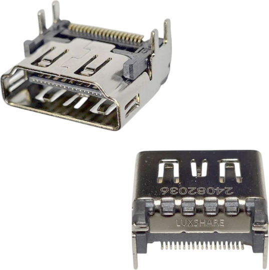 Hdmi Connection Socket Hdmi Socket V1 Port Connector 19-pin Console Sony Playstation 5 Ps5 Cfi-1016a 1016b 1116a 1116b 1216a 1216b 24082036 Code 1-game302