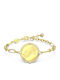 Swarovski Women's Bracelet Stainless Steel Gold Plated 18cm