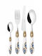 Casa Bugatti Oxford Collection Besteckset Edelstahl Weiß 24 Stück
