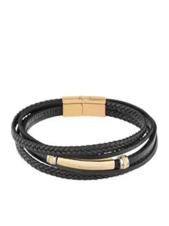 U.S. Polo Assn. Ανδρικό Βραχιόλι Χειροπέδα από Δέρμα