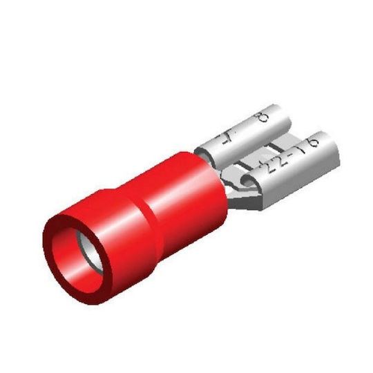 247LIGHTING Συρταρωτοί Ακροδέκτες Κόκκινο σε σετ των 25τμχ