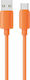 Usams USB 2.0 Cable USB-C Male - USB-A 18W Orange 1m SJ786USB03