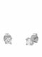 Kontopoulos White Gold 14K Earrings with Diamond