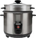 Melissa 1l Electric Rice Cooker Compact Steam Basket Keep Warm Silver