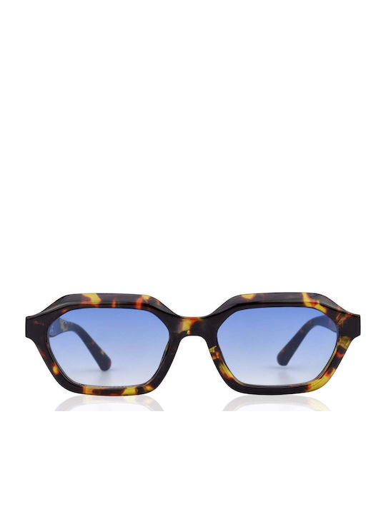 Red Raven Paul Unisex Γυαλιά Ηλίου με Καφέ Ταρταρούγα Σκελετό και Μπλε Φακό rd-000052-TORTOISEBLUE-
