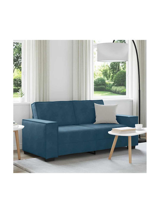 Doppelsitzer Samt Blau 180x78x84cm