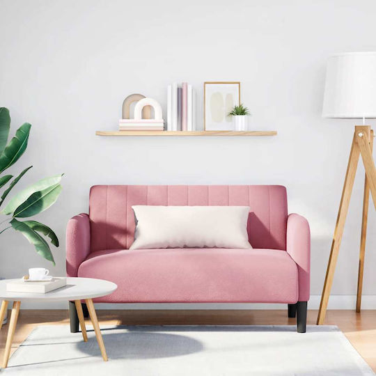 Doppelsitzer Samt Rosa 124x68x74cm