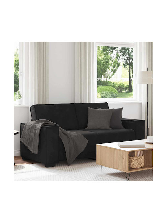 Doppelsitzer Samt Schwarz 180x78x84cm
