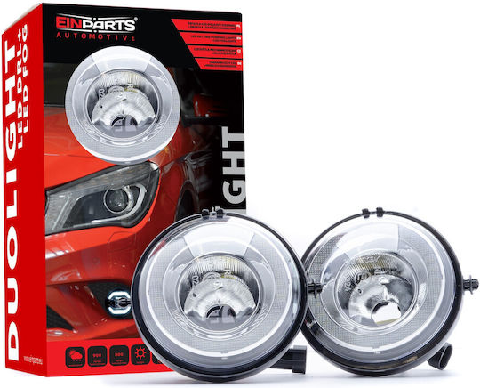 Einparts Duolight Dl35 Drl + Фарове за мъгла 2в1 Лампа Мини R58 R59 Лесен монтаж
