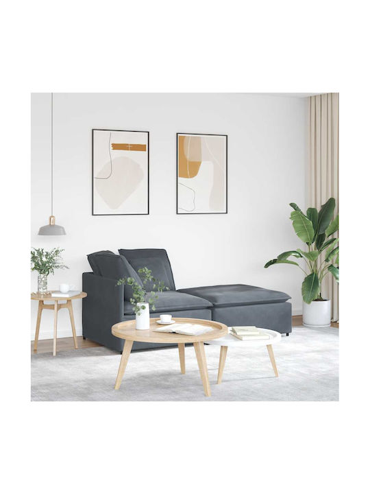 Canapea Cu Două Locuri Din Catifea Gri Închis 200x100x64cm