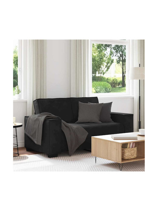Двуместен Кадифен Черен Диван 160x78x84см