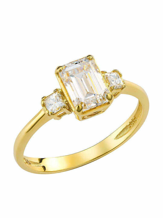 Ioannis Kosmima Women's Ring with Zircon from 9K Gold