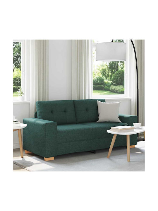 vidaXL Doppelsitzer Sofa Dunkles Grün 180x77x82cm
