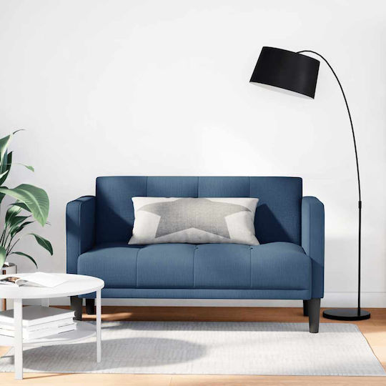 Two-Seater Couch Blue 124x67x74.5cm
