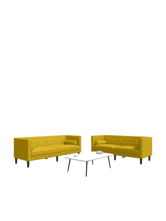 vidaXL Two-Seater Outdoor Sofa Wooden with Cushions 51x51x70.5cm