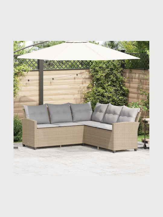 Outdoor Corner Rattan Sofa With Cushions