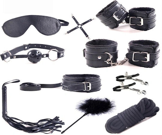 Guilty Toys BDSM-Bausatz in Schwarz Farbe 10 Stück