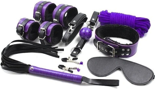 Guilty Toys BDSM Kit σε Μωβ Χρώμα 8τμχ