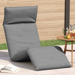 vidaXL Beach Sunbed Gray Foldable Metallic 175x...