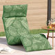 vidaXL vidaXL Beach Sunbed Green Foldable Metal...
