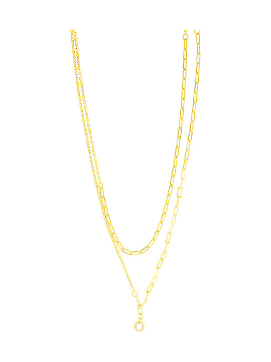 Women's Silver Chunky Gold Plated Neck Chain