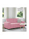 Two-Seater Velvet Pink Couch 180x78x84 cm