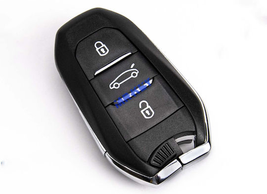 Дистанционно Ключ За Кола Peugeot 208 Citroen C4 Opel Astra 3 Бутона