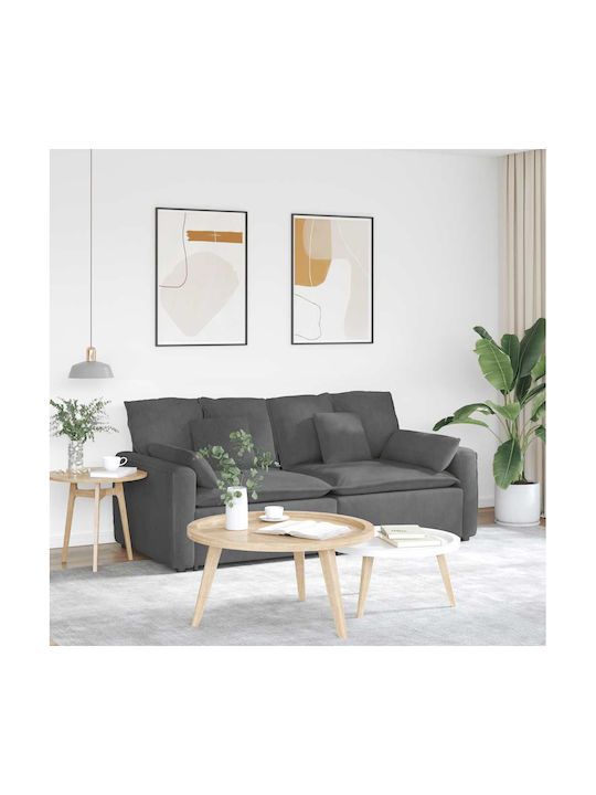 Canapea Cu Trei Locuri Gri 224x105x64cm